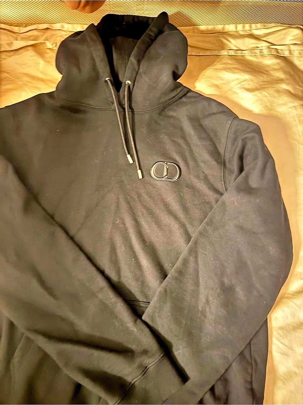 Dior CD Icon Hooded Sweatshirt Black Pullover Hoodie